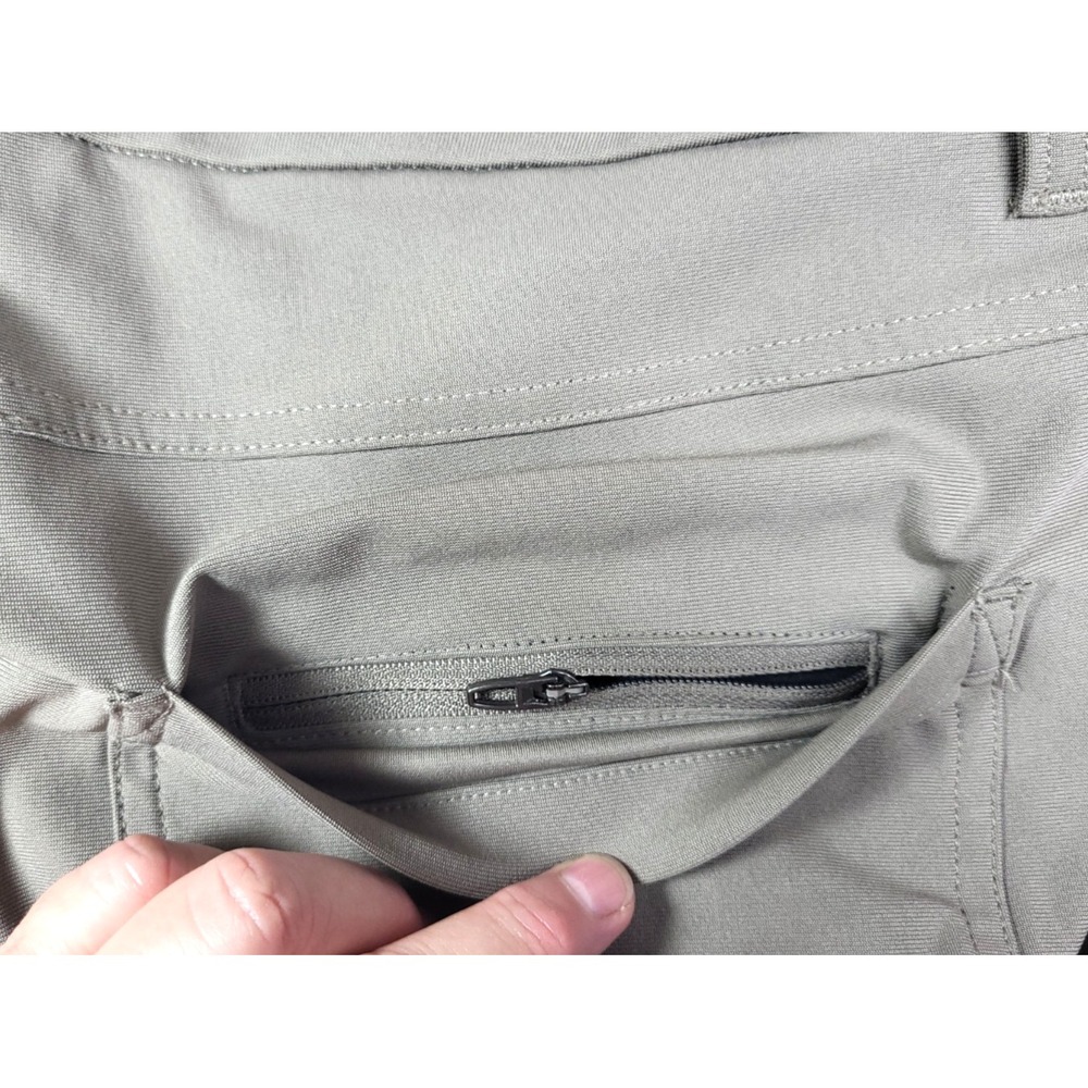 Lululemon Men's Khaki ABC Classic Fit Warpstreme Pants Size 34 Hidden Pockets - Picture 6 of 12